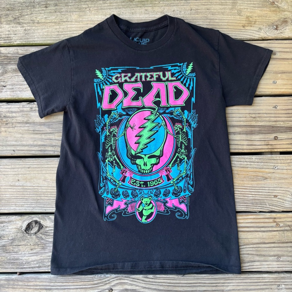 Grateful Dead Liquid Blue Retro T-Shirt
